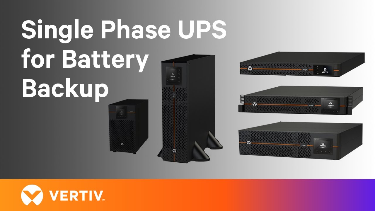 VertivAP's tweet card. Single Phase UPS for Battery Backup