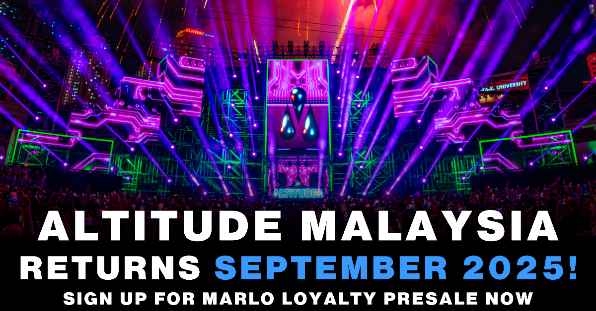 utterflyinside's tweet card. MaRLo's ALTITUDE confirms its return to MALAYSIA September 2025. From humble beginnings at KL live in 2017, to selling out every event since then & to now being one of Malaysia's biggest outdoor...