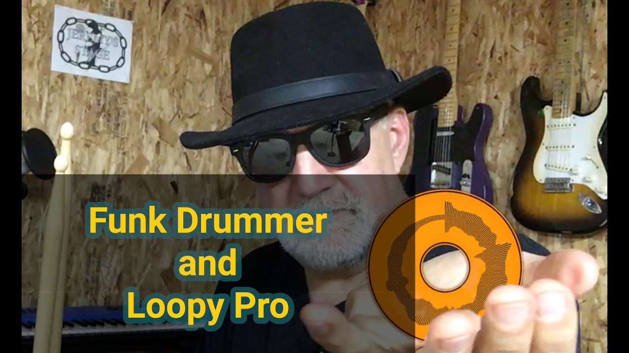 Lumbeat's tweet card. Funk Drummer with Loopy Pro