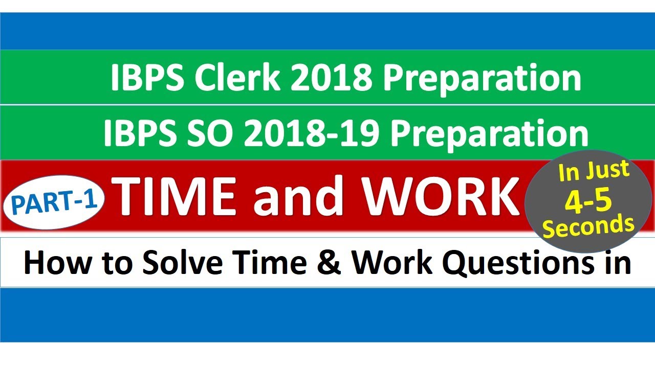 IBPSExamGuide's tweet card. Time and Work by Mahendra Sir Part 1 - For IBPS Clerk, IBPS SO & All...