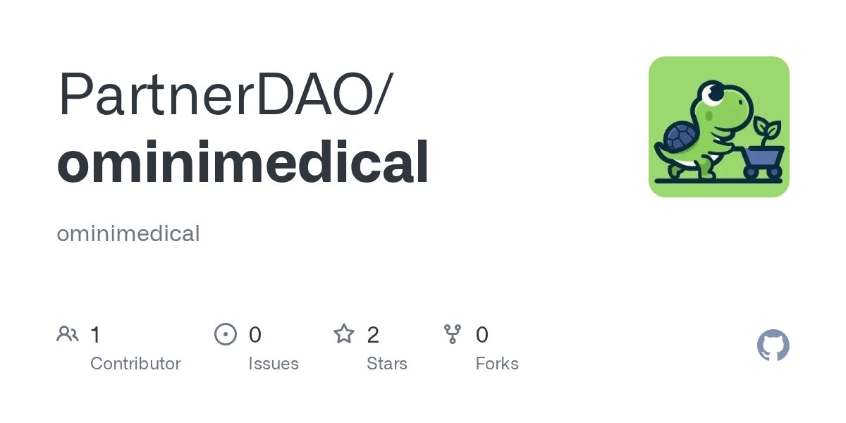 deepleap_ai's tweet card. ominimedical. Contribute to PartnerDAO/ominimedical development by creating an account on GitHub.