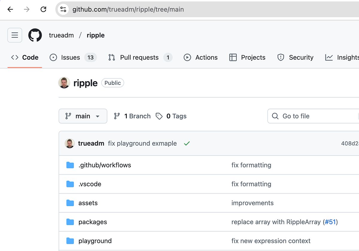 CoderPrinceV's tweet card. In this article, we review Ripple, the elegant TypeScript UI framework. We will look at: