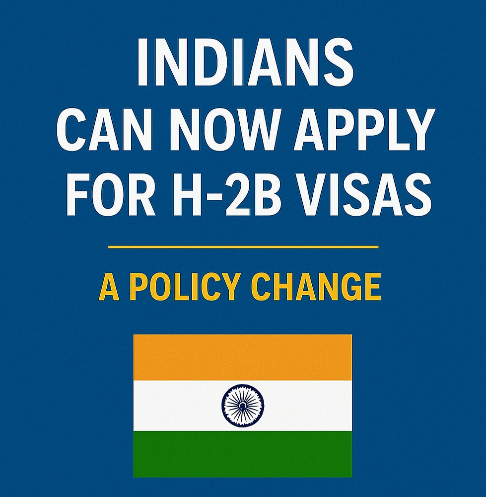 TheVisaCode's tweet card. Good news for Indian job seekers! Starting this year, Indians are now eligible to apply for H-2B visas, a U.S. work visa program for temporary non-agricultural jobs.But here’s the urgent part: the...