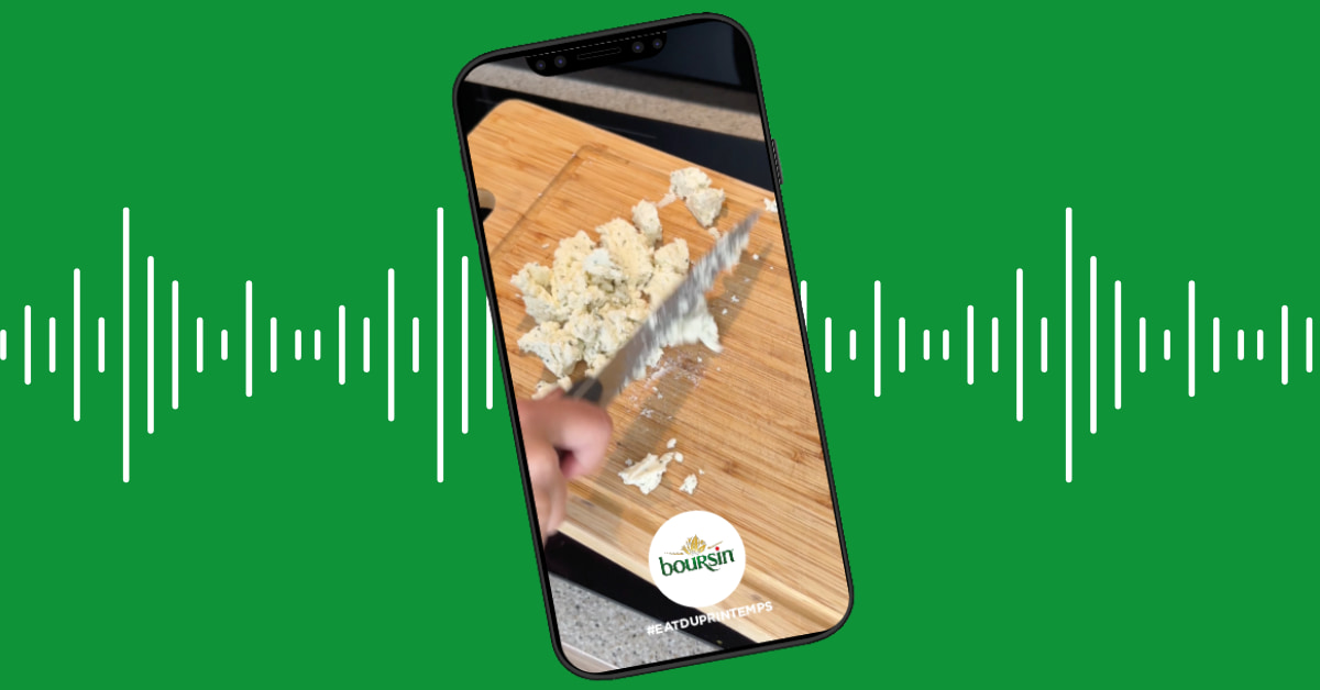 MathieuTetu's tweet card. Boursin et Tiktok lancent les recettes sonores à l'arrivée du printemps avec le challenge #EatDuPrintemps !