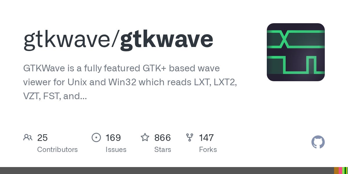 zipcpu's tweet card. GTKWave is a fully featured GTK+ based wave viewer for Unix and Win32 which reads LXT, LXT2, VZT, FST, and GHW files as well as standard Verilog VCD/EVCD files and allows their viewing. - gtkwave/g...