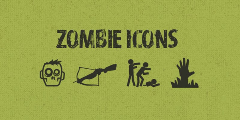 FreeDesignStock's tweet card. This set contains 12 free zombie related vector icons in a grungy style. Prepare for a zombie apocalypse with this free set of icons! Each icon was hand-crafted as a vector, so you can easily and...