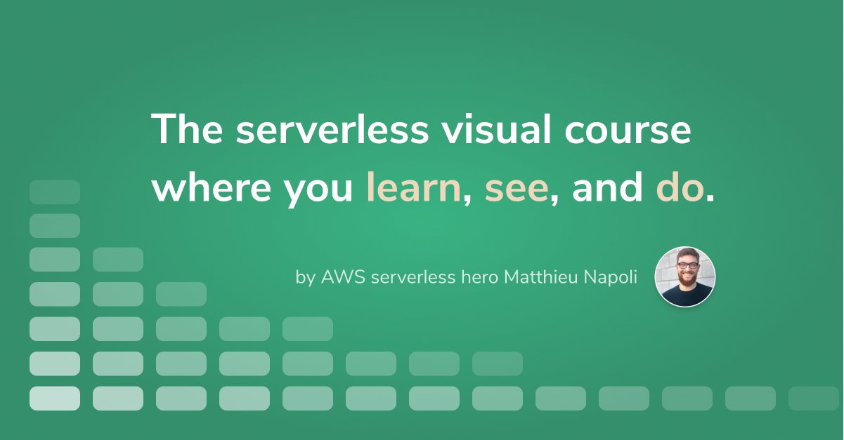 matthieunapoli's tweet card. Serverless leaves you confused? Forget the marketing BS and verbose documentation. This course teaches you actual use cases, illustrated with interactive simulations and working code examples.
