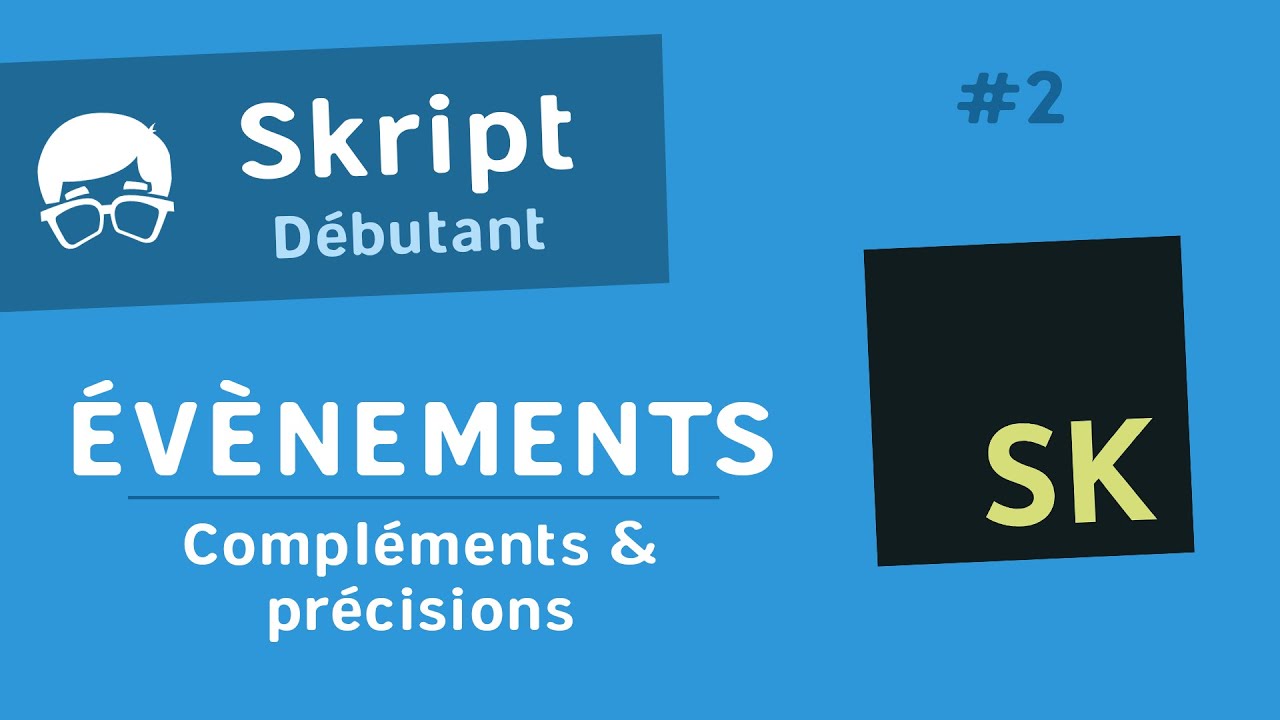 skript_mc's tweet card. Tuto Skript #2 - Compléments sur les évènements