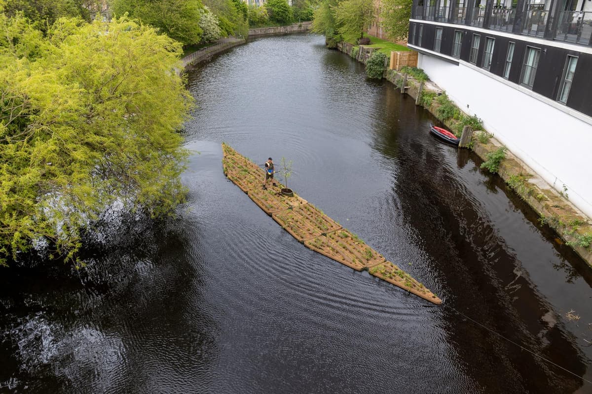 BiomatrixWater's tweet card. Newly introduced floating habitats will boost biodiversity and enhance the Water of Leith