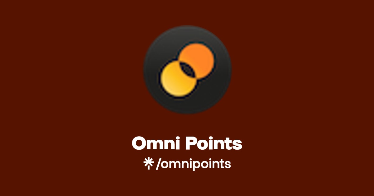Omni_Points's tweet card. The superposition loyalty platforms.