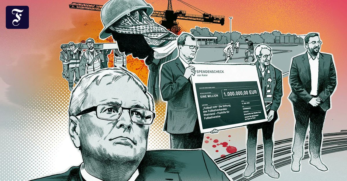 Meterpeter's tweet card. Warum Qatar dem Fußballverband Rheinland Fußballplätze finanziert. Und: Wie das Geld vom Emir an die Ahr kam, die Familie Zwanziger ging und eine alte Freundschaft zerbrach.