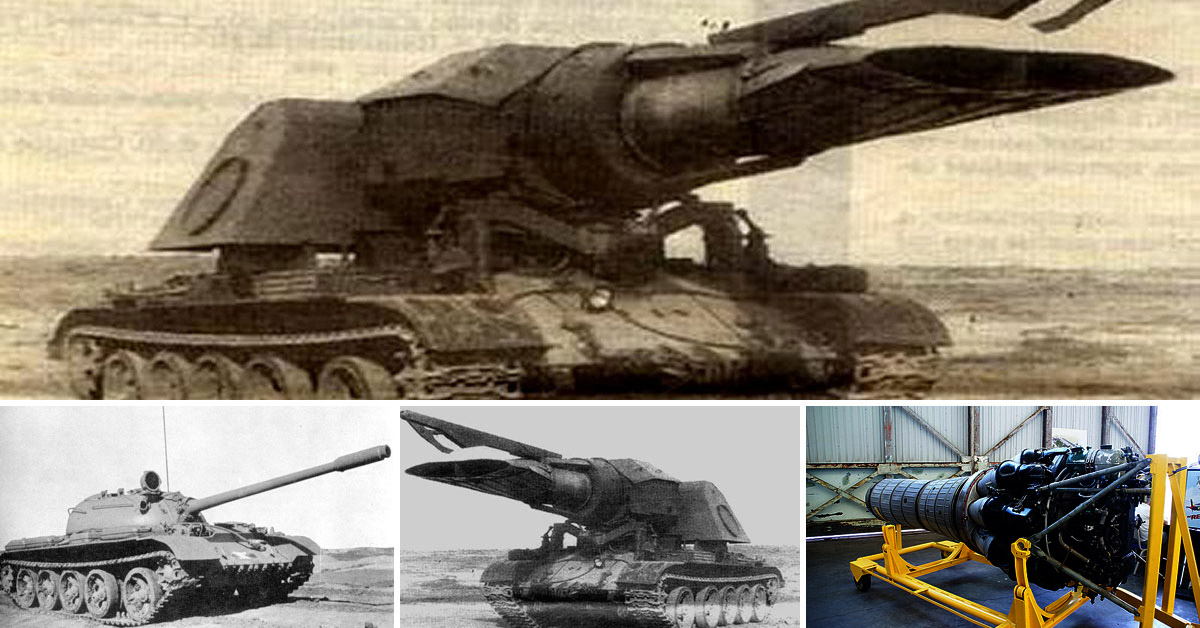 AviationHumor's tweet card. Guns? Who needs guns when you've got the business end of a Mig jet engine mounted on your tank's turret?