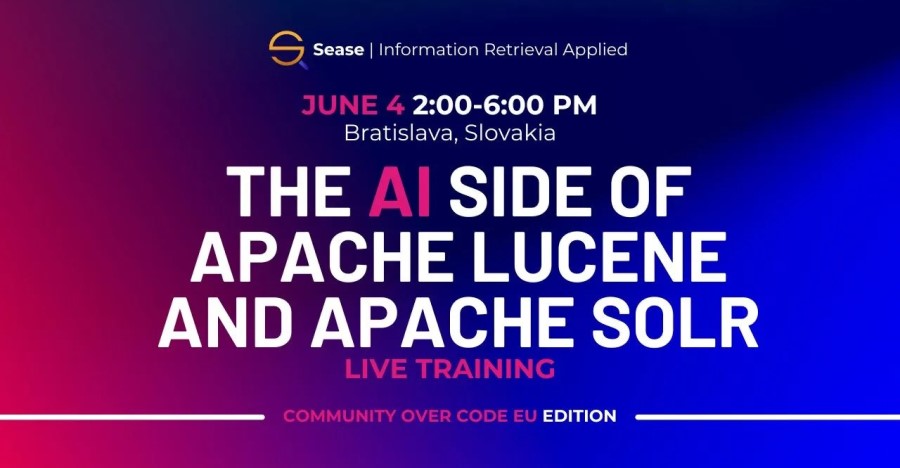 ApacheSolr's tweet card. This training is intended for Apache Lucene/Solr developers who want to know all the latest news and features related to Artificial Intelligence.