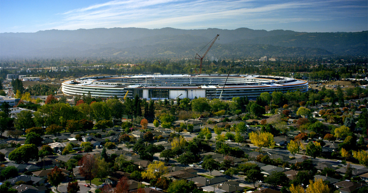 tim_cook's tweet card. Apple today announced that Apple Park, the company’s new 175-acre campus with the Steve Jobs Theater, will be ready for employees in April.