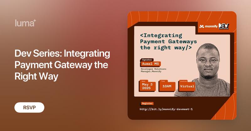 auwalms's tweet card. Ready to master payment integration? Join Monnify's free webinar for beginner & intermediate developers! Learn critical best practices for Security…