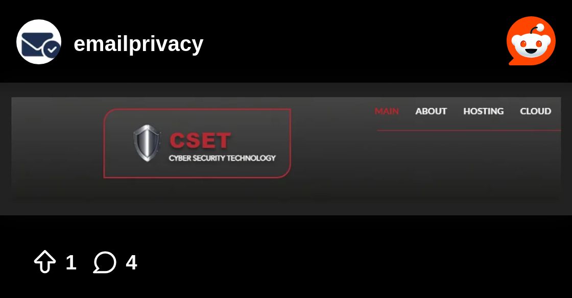 csetshield's tweet card. Explore this post and more from the emailprivacy community