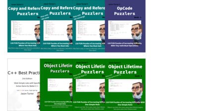 leanpub's tweet card. C++ Best Practices + 7 Puzzler Books