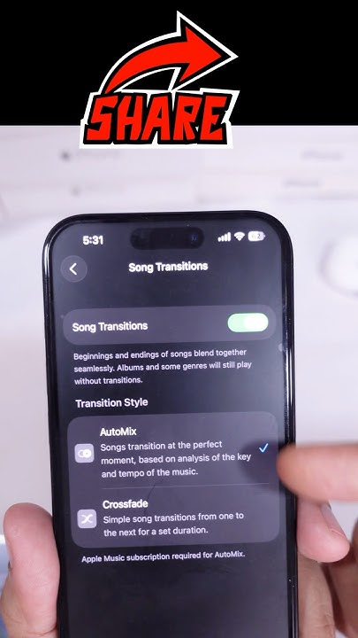 HowToiSolve's tweet card. Turn On AutoMix in iOS 26 Apple Music #shorts #automix #djremix