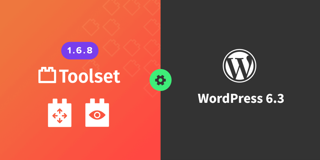 ToolsetPlugins's tweet card. We just rolled out Toolset 1.6.8, designed for seamless compatibility with WordPress 6.3. This release also includes updates for major Toolset