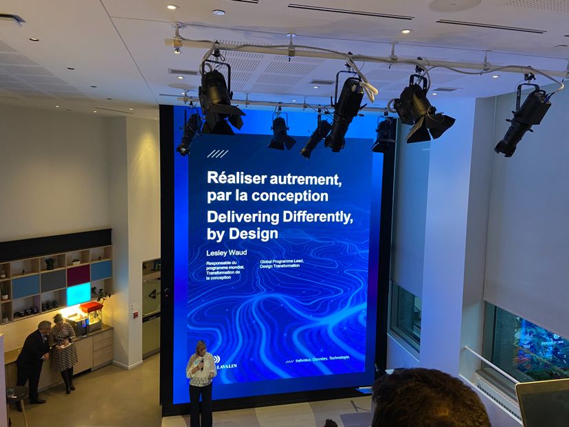 Orla_Pease's tweet card. Thrilled to be in our Montreal #LavaLab with my SNC-Lavalin and Atkins colleagues. Leading the world in #Digital design by connecting #PeopleDataTechnology and Engineering #netzerocarbon though...