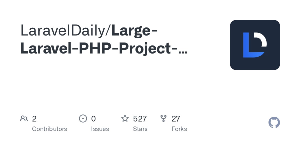 MrPunyapal's tweet card. Contribute to LaravelDaily/Large-Laravel-PHP-Project-Examples development by creating an account on GitHub.