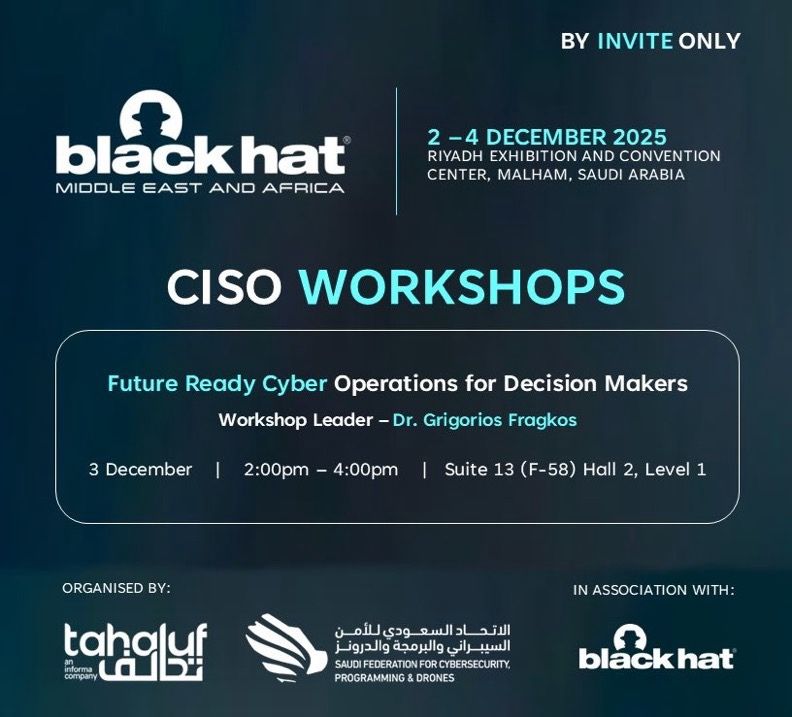 drgfragkos's tweet card. 💻 Are you an #IS Executive, #CISO, Cyber Security lead, #COO, a #CEO that needs some invaluable insights, or even a #boardroom decison maker than needs to navigate the intricances of modern cyber...