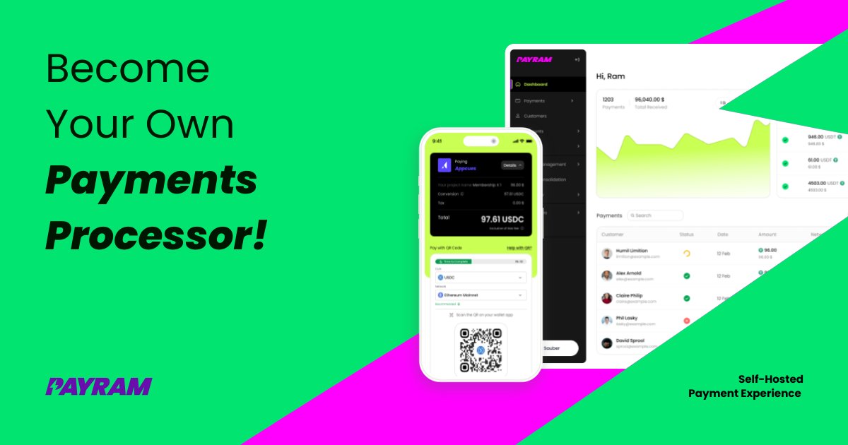 BuddhaSource's tweet card. Accept payments securely and privately in stablecoins or crypto with PayRam and be your own payment processor without third-party interference.