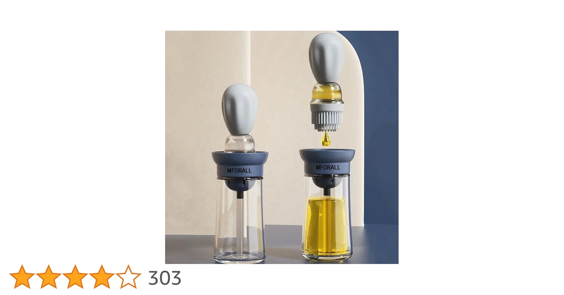 shopwisely_in's tweet card. Glass Kitchen Olive Oil Bottle With Silicone Brush