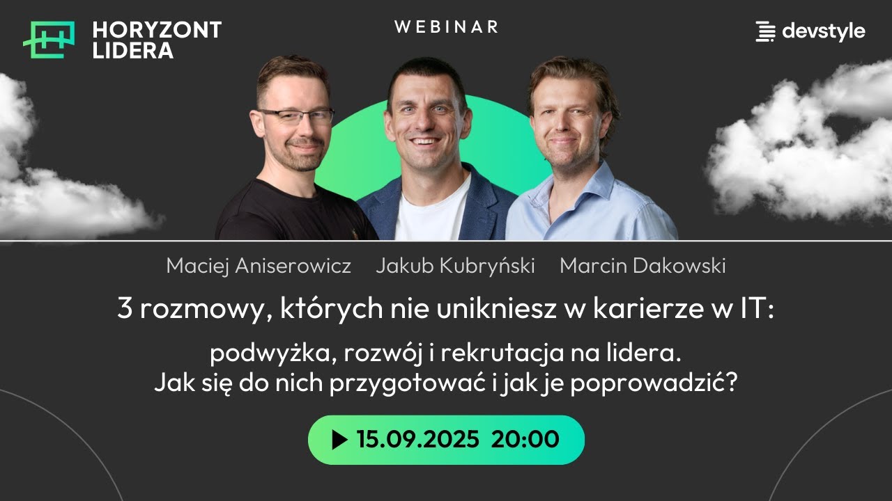 maniserowicz's tweet card. 3 rozmowy, które przesądzą o Twojej karierze w IT: PODWYŻKA, ROZWÓJ,...