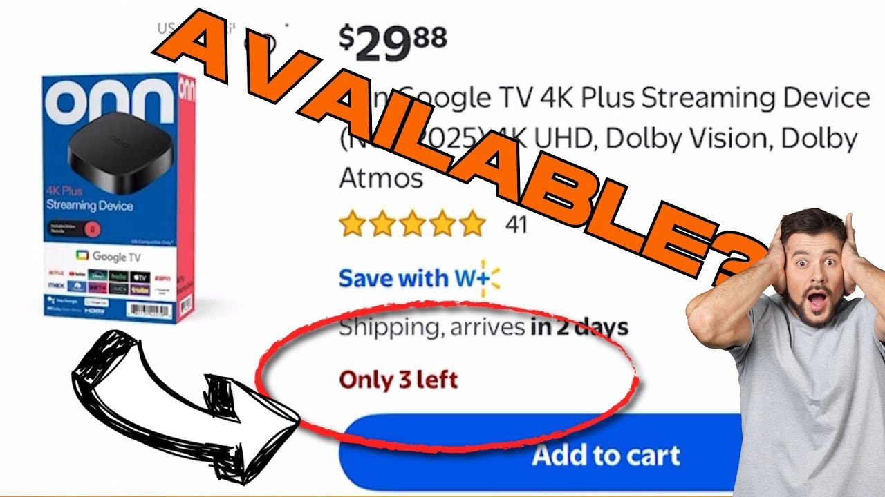 TripleMPC's tweet card. New Onn 4K Plus Streaming Device Finally at Walmart – Walmart...