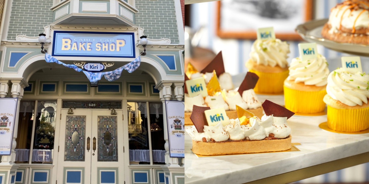 MathieuTetu's tweet card. Le fromage Kiri est décliné sur plusieurs gourmandises salées et sucrées exclusivement au Cable Car Bake Shop à Disneyland Paris.
