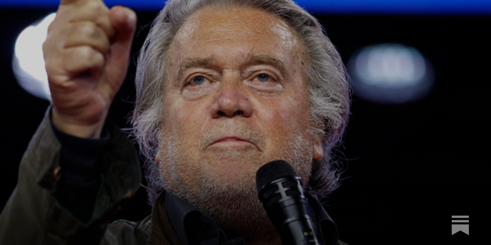 BulwarkOnline's tweet card. The MAGA architect is escaping opprobrium for his chummy relationship with the notorious pedophile.