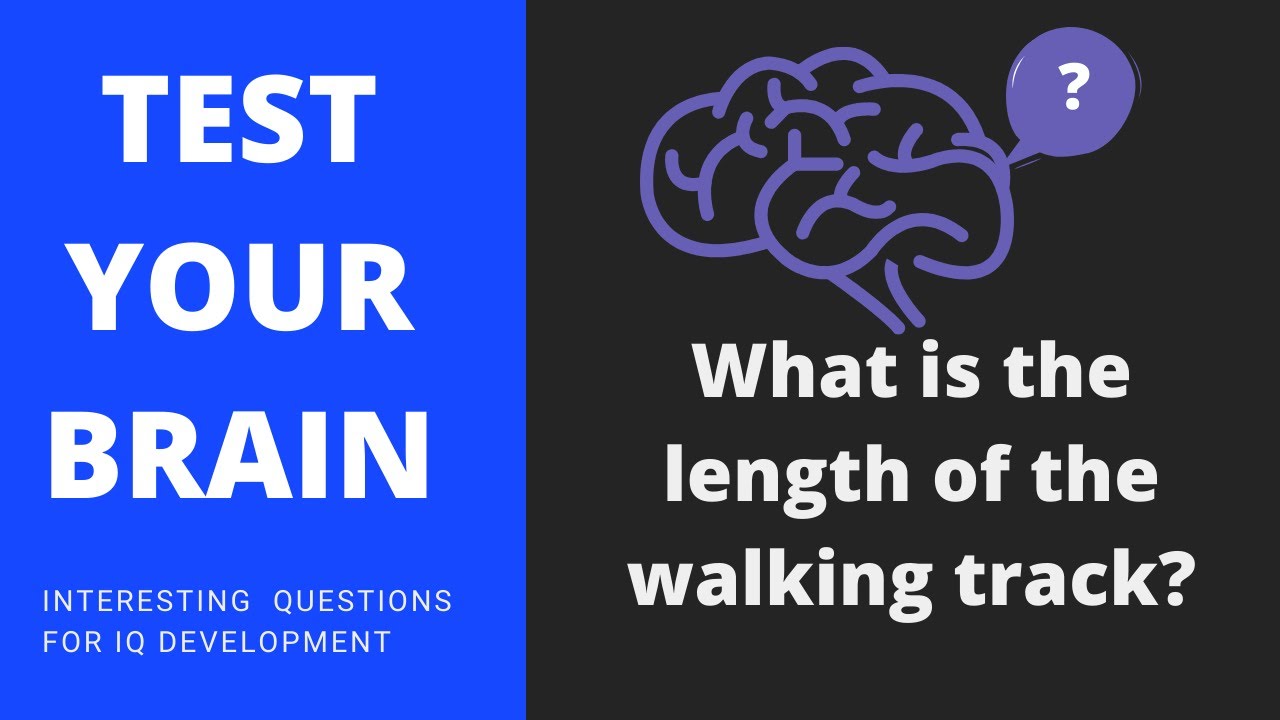 Shin_Edupower's tweet card. What is the length of the walking track? | IQ Development Question