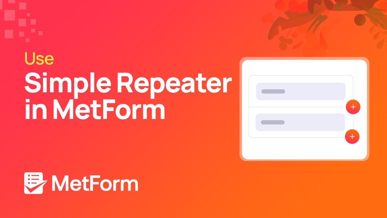 wpmetcom's tweet card. Simple Repeater with MetForm and Elementor page builder | Wpmet