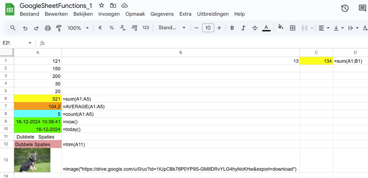 a_algoet's tweet card. Essentiële functies in Google Sheets die je werk eenvoudiger maken