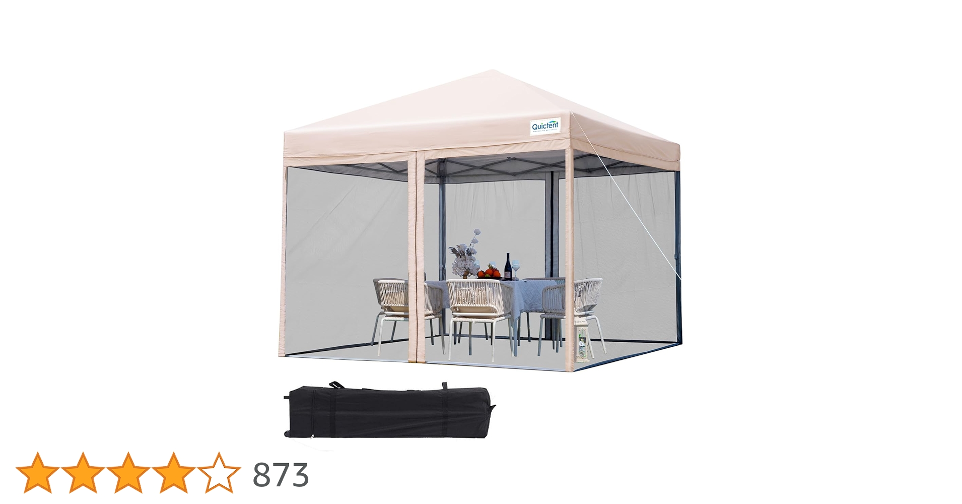 mitsukiTree's tweet card. タープテントは高品質で丈夫なステンレスフレームを使ったから、テントの構造安定性がよくなり、耐荷重も高くなりました。