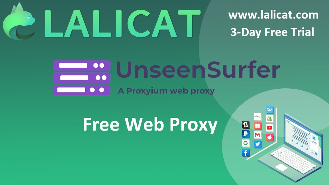 LalicatBrowser's tweet card. UnseenSurfer Free Proxyium Web Proxy Settings on Lalicat Virtual...