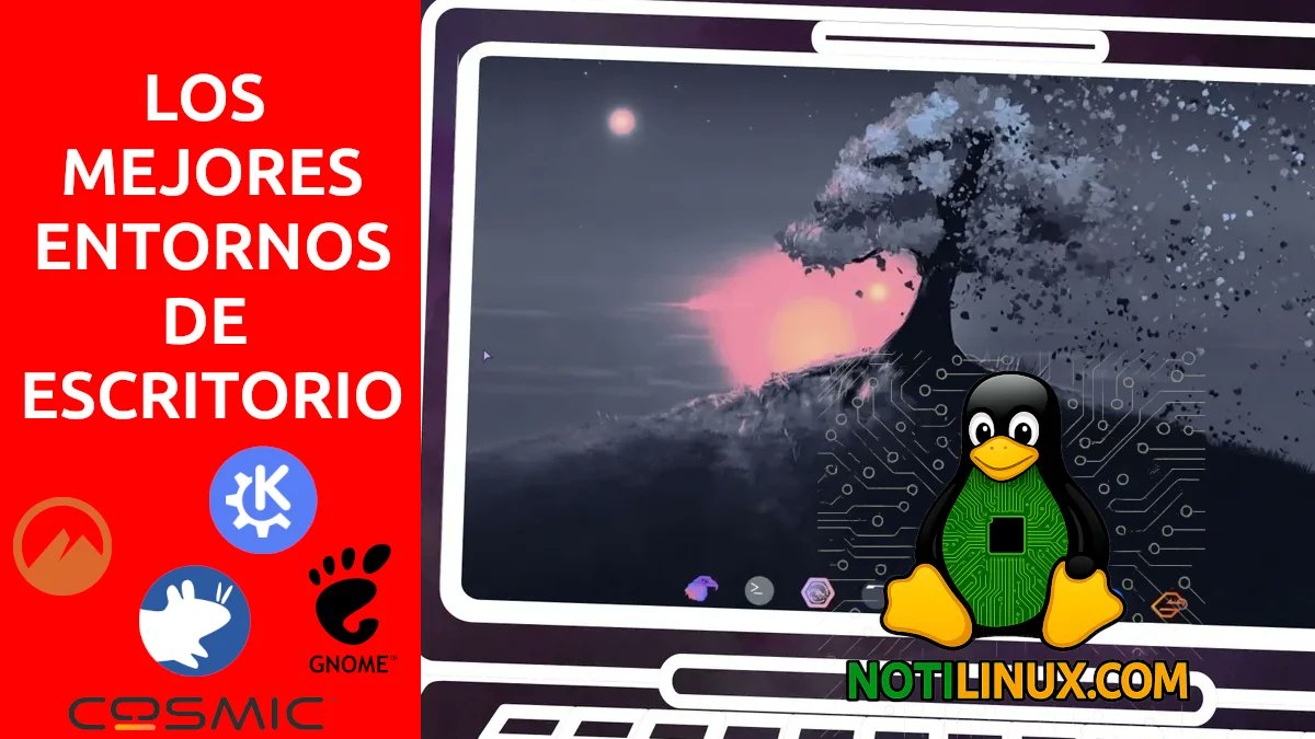 Soy4dmin's tweet card. Descubrí cómo elegir el entorno de escritorio ideal en Linux comparando XFCE, KDE Plasma, GNOME, Cinnamon, COSMIC y MATE. Ventajas, distros que los incluyen y cuál es mejor para tu forma de trabajar.