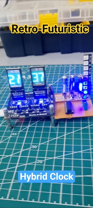 Yakroo5077's tweet card. Retro-Futuristic Hybrid Clock : PICO2 CIrcuitpython #trending...