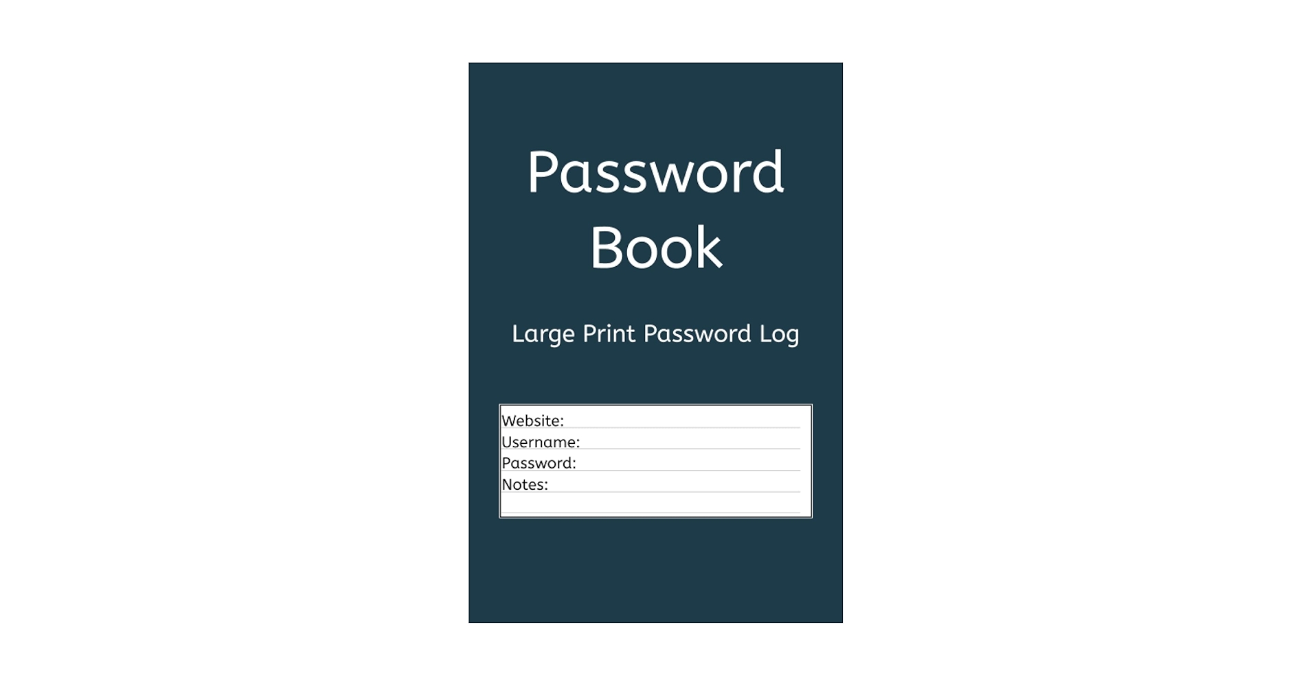 mcwilsonky's tweet card. Password Book: Large Print Password Log, Password Keeper for the Visually Challenged