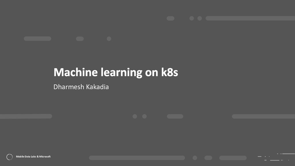 kubernetesSF's tweet card. Kubernetes SF meetup. Aug, 2018 Other talks at http://dharmeshkakadia.github.io/talks