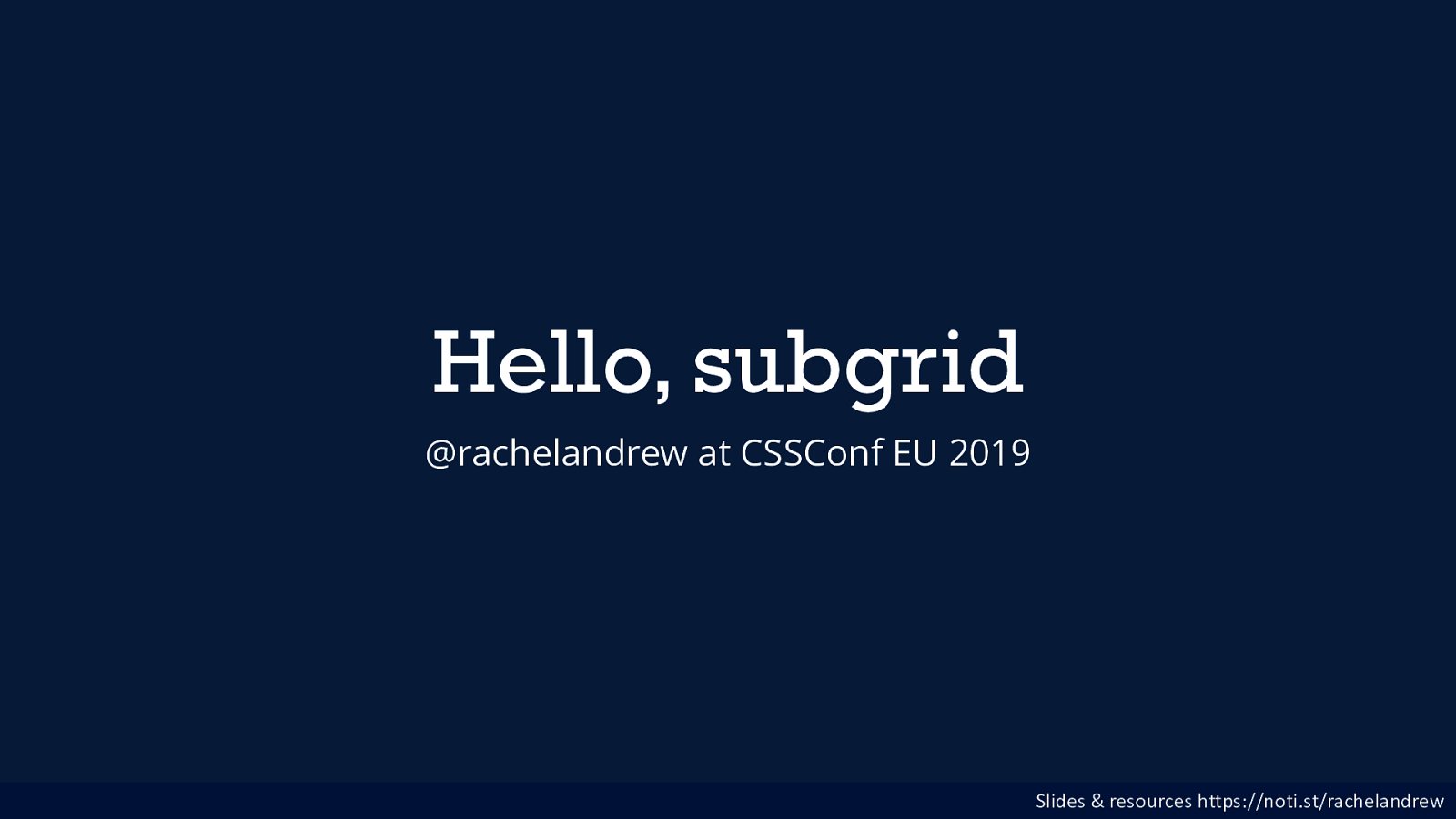rachelandrew's tweet card. We have had Grid Layout in browsers for two years. Long enough for us to start to find the edges, and discover things we really wish it could do. The biggest missing feature from Level 1 was subgrid,...