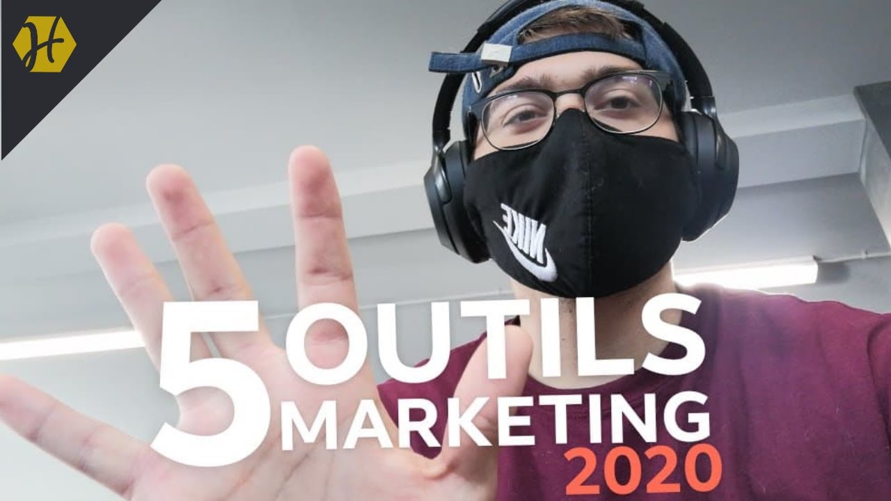 HandshakeQc's tweet card. 5 OUTILS MARKETING À AVOIR EN 2020