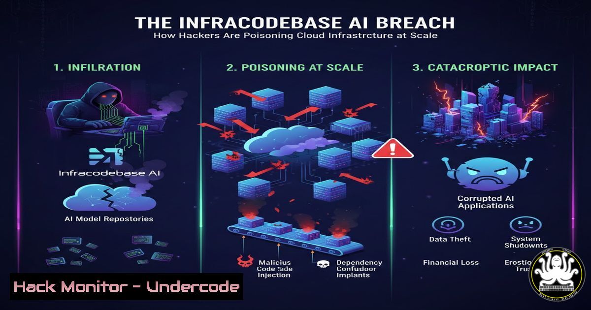 UndercodeUpdate's tweet card. The Infracodebase AI Breach: How Hackers Are Poisoning Cloud Infrastructure at Scale - "Undercode Testing": Monitor hackers like a pro. Get real-time updates,