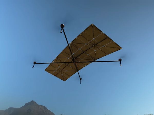 dfrobotcn's tweet card. Think it is impossible for a drone to fly on solar power alone, because of the whole weight problem? Think again!