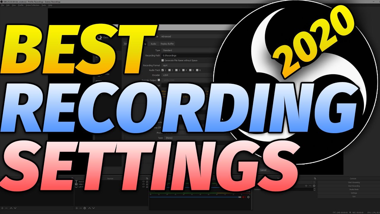 JHowTechTips's tweet card. OBS Best Recording Settings 2020 Setup Guide