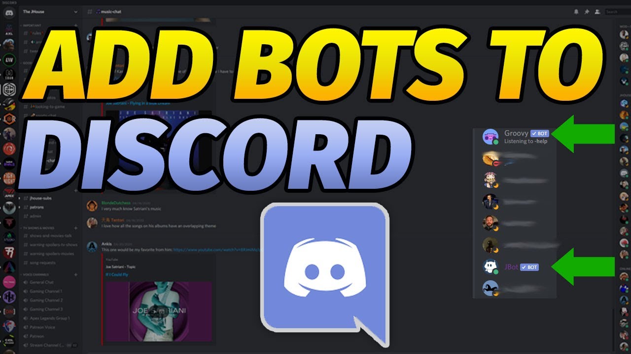 JHowTechTips's tweet card. How to Add a Bot to Discord Servers 2020 Tutorial