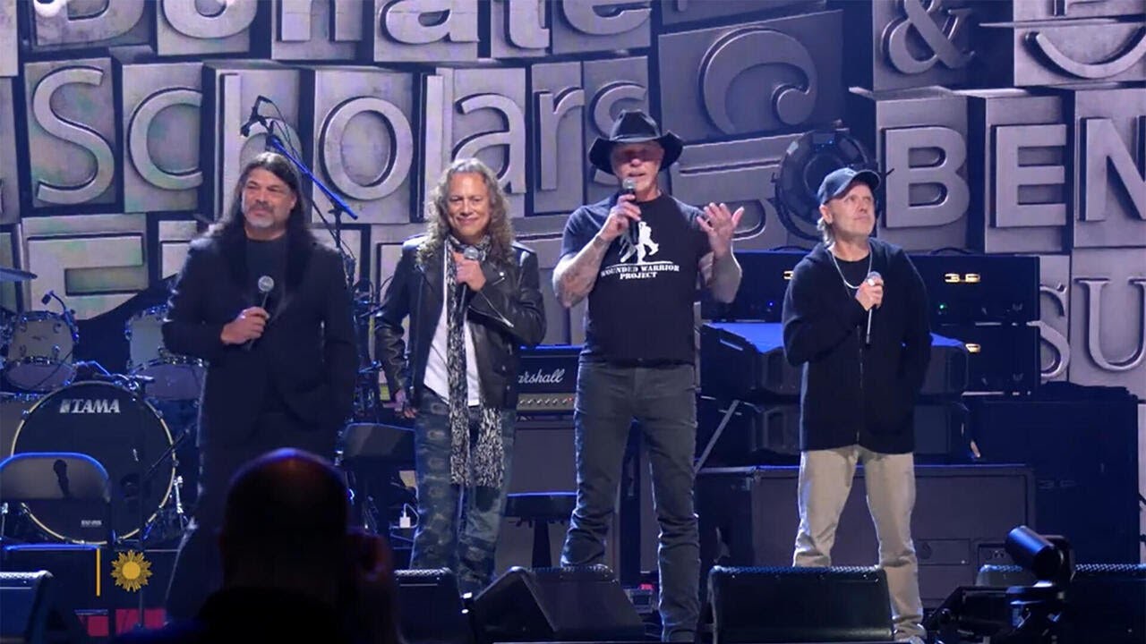 bigdata's tweet card. Metallica's gift of giving