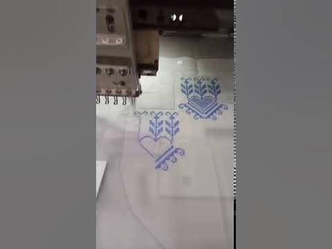 embpatches's tweet card. Embroidery Blue flowers - cross stich