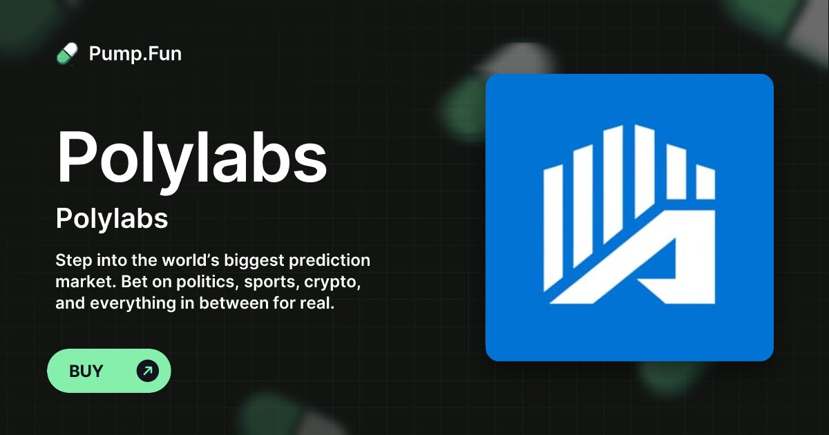 PolyLabsTech's tweet card. Step into the world’s biggest prediction market. Bet on politics, sports, crypto, and everything in between for real.